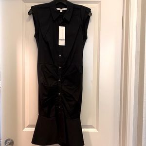 Veronica Beard ruched shirt dress size 0 New with Tags
